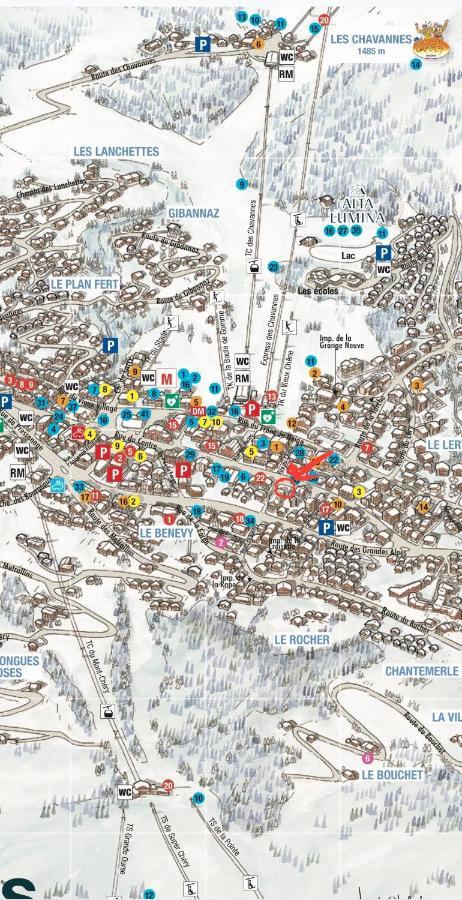 Appartement De Standing Plein Centre Station, 50M Des Pistes Les Gets Eksteriør billede