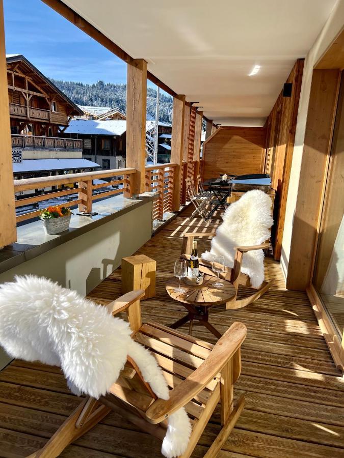 Appartement De Standing Plein Centre Station, 50M Des Pistes Les Gets Eksteriør billede
